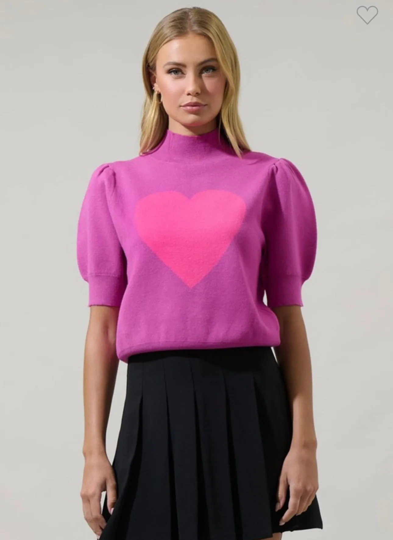 Magenta & Pink Heart Sweater