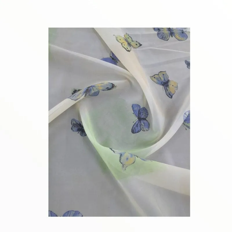 Maison Special Clearance Butterfly Print Collection Voile 140 cm