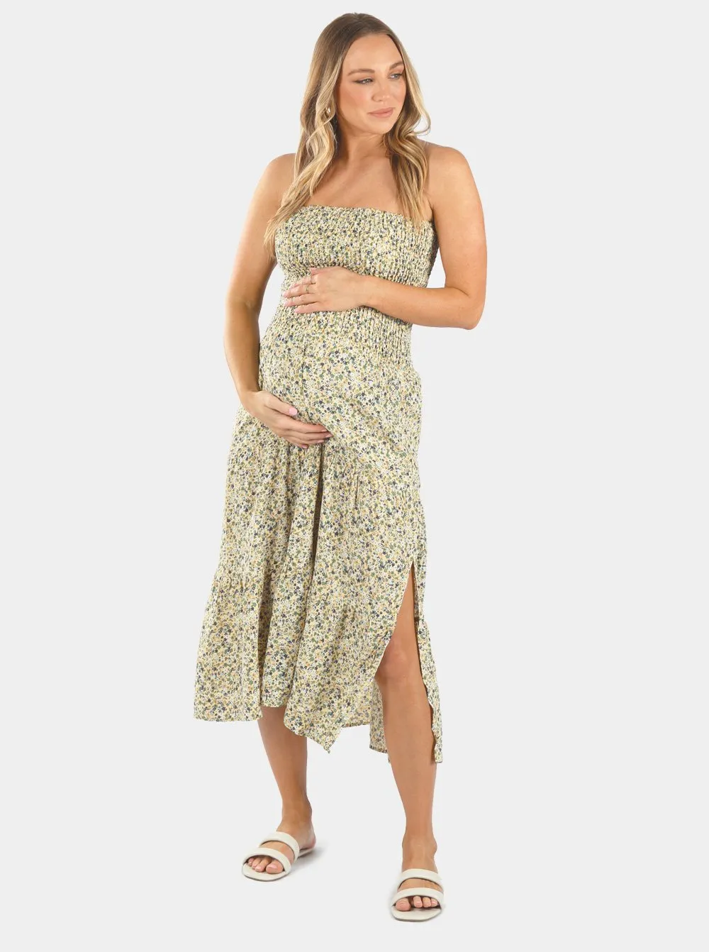 Maternity Floral print Maxi Skirt