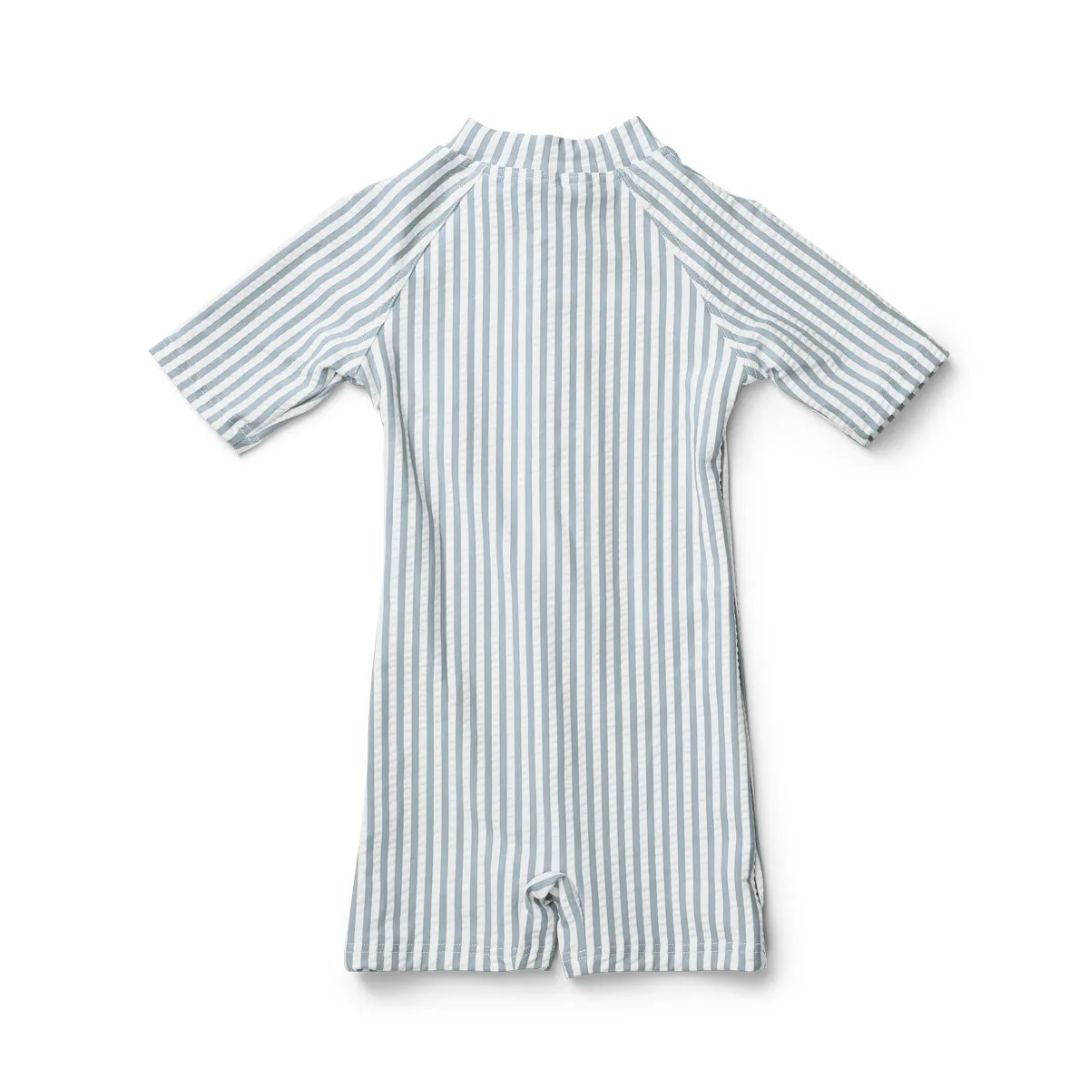 Max Swim Jumpsuit - Y/D stripe: Sea blue/white