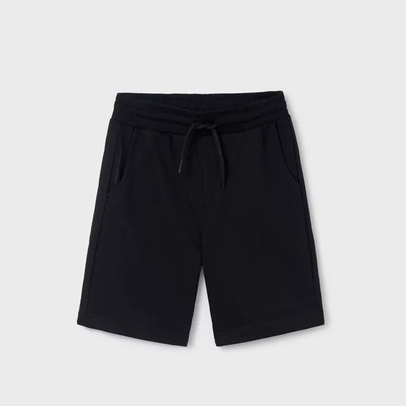 Mayoral Older Boys Jersey Shorts 600 Black