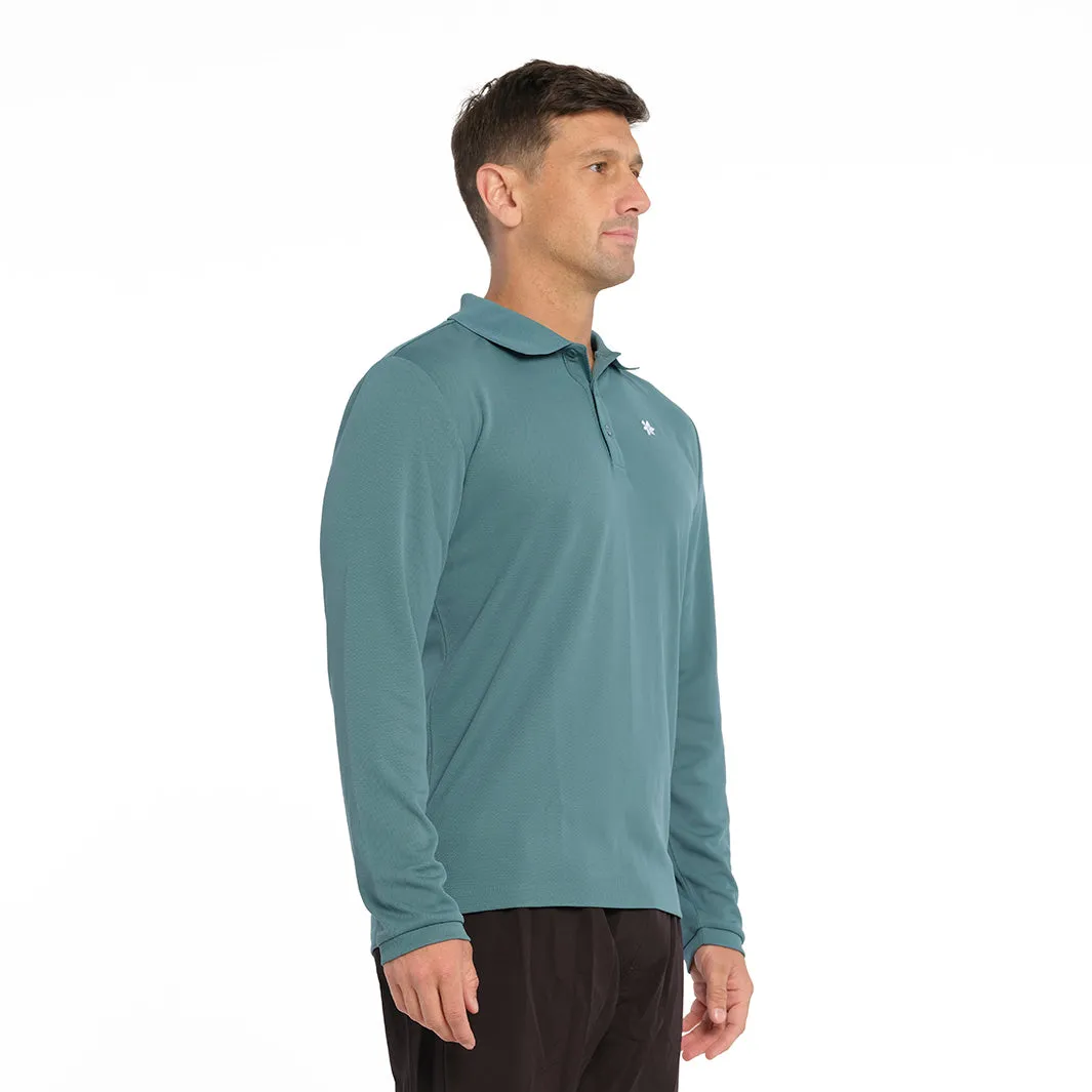 Mens Long Sleeve Polo - Bayou