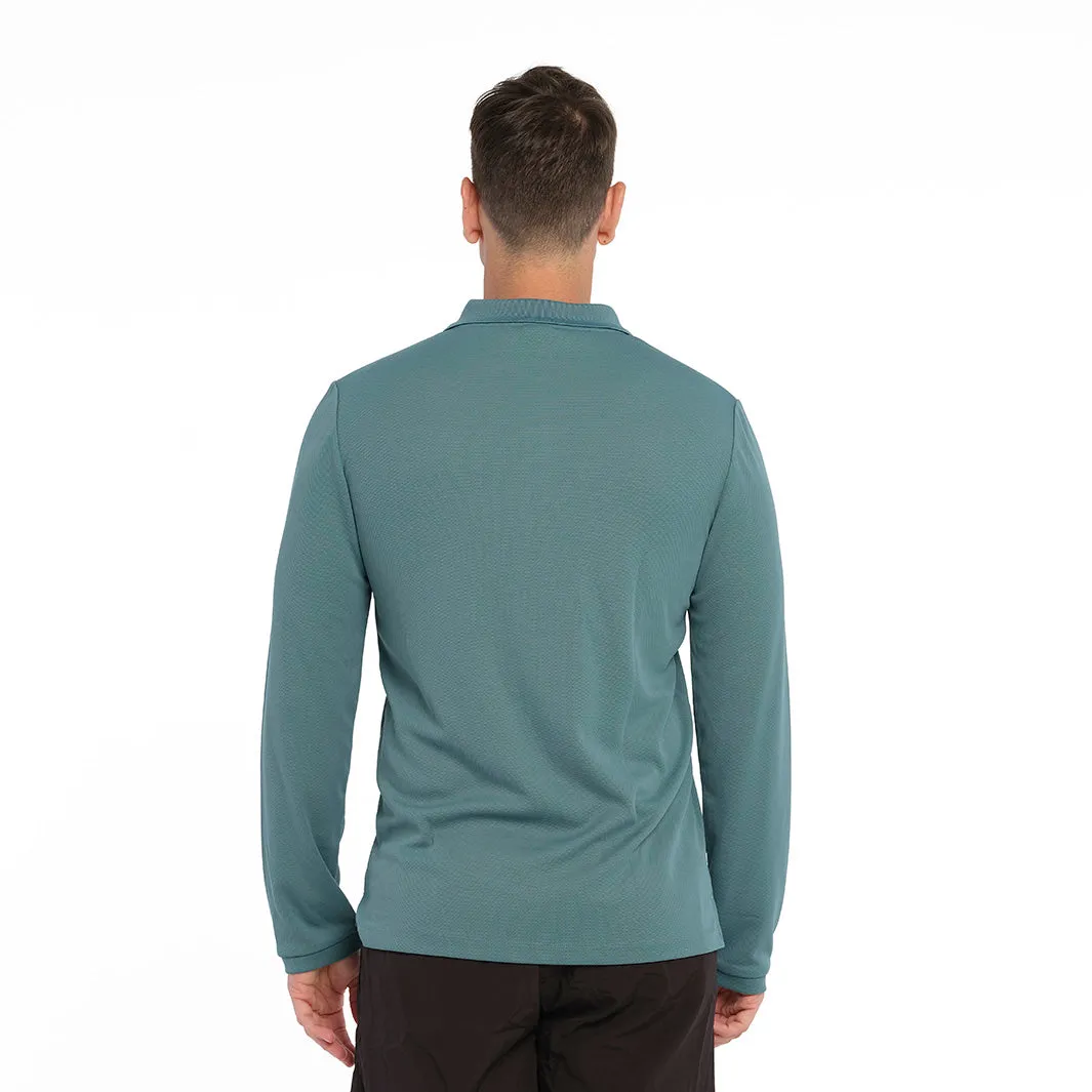 Mens Long Sleeve Polo - Bayou
