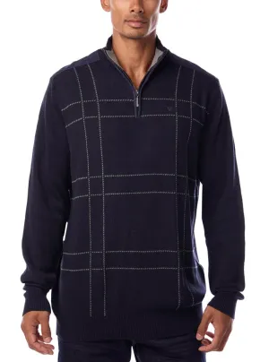 Men's mock zip sweater
