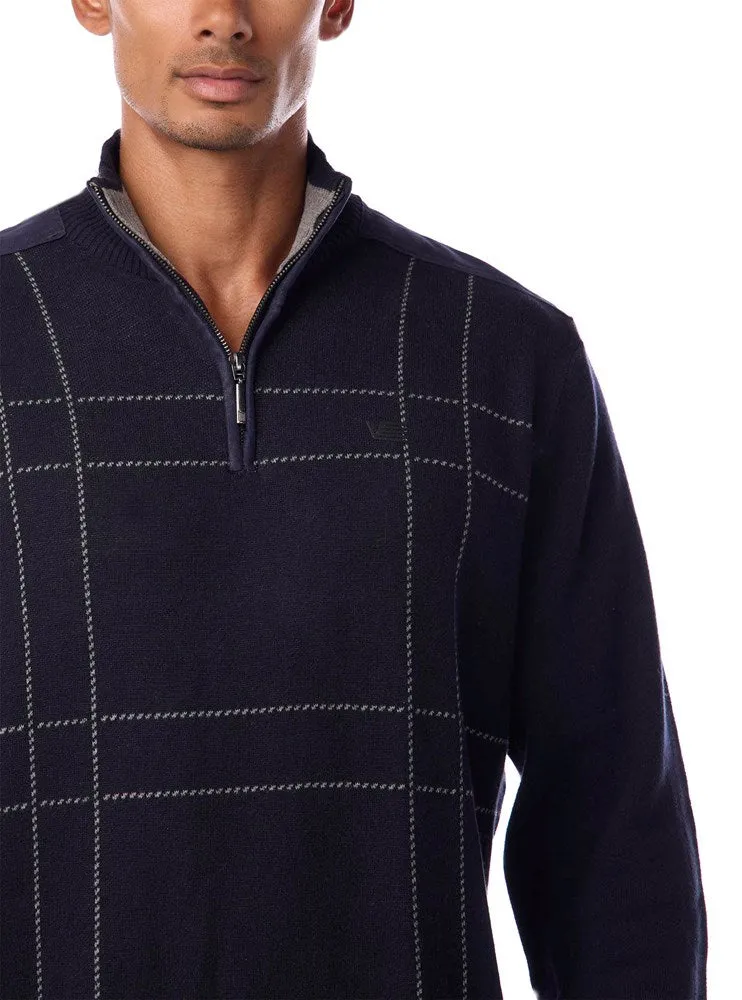 Men's mock zip sweater