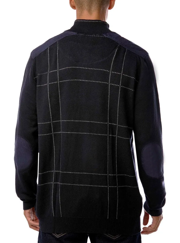 Men's mock zip sweater