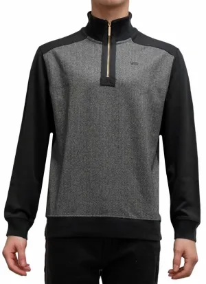 Men's mock zip top