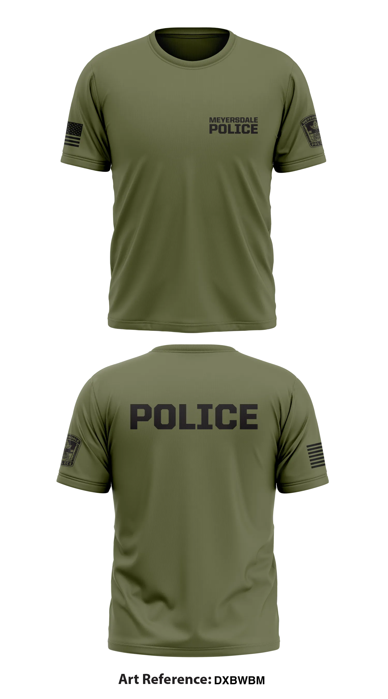 Meyersdale police Store 1 Core Men's SS Performance Tee - DxBWbM