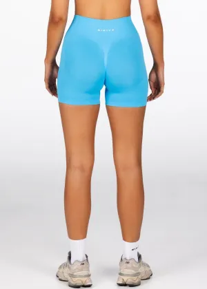 Mini Signature Scrunch Shorts - Aqua Blue