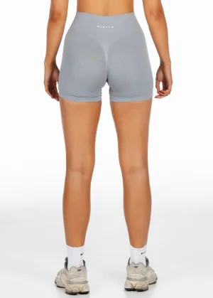 Mini Signature Scrunch Shorts - Light Grey