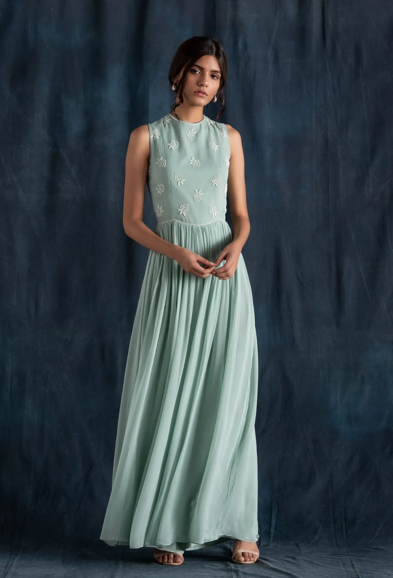Mint Flared Jumpsuit