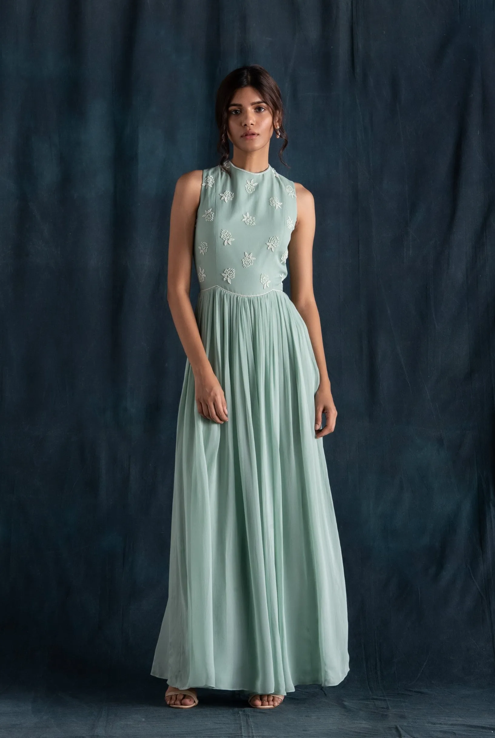 Mint Flared Jumpsuit