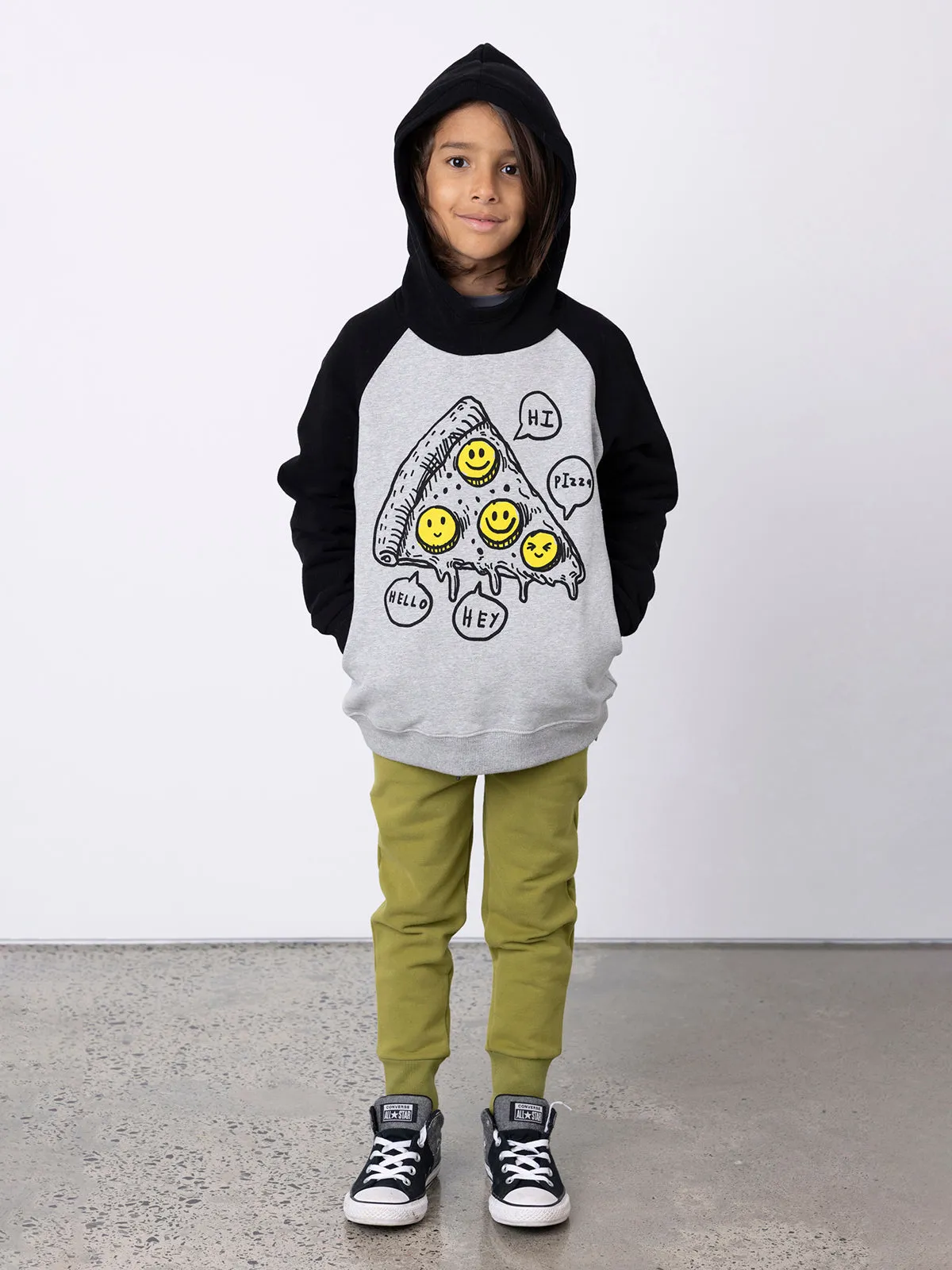 Minti Friendly Pizza Furry Hood