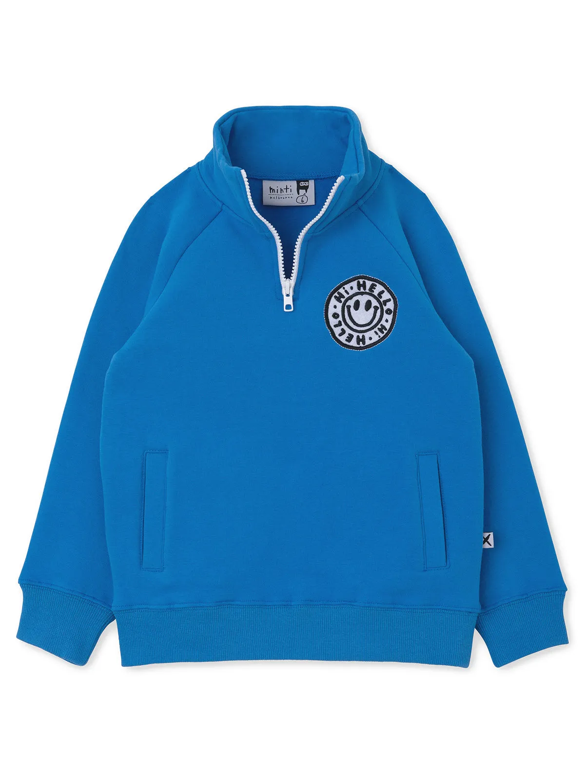 Minti Happy Furry Half Zip Crew