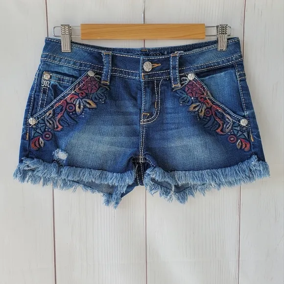 Miss Me denim stretch shorts
