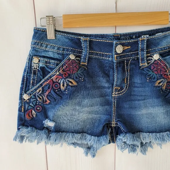 Miss Me denim stretch shorts