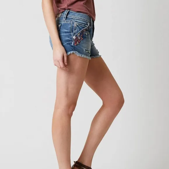 Miss Me denim stretch shorts