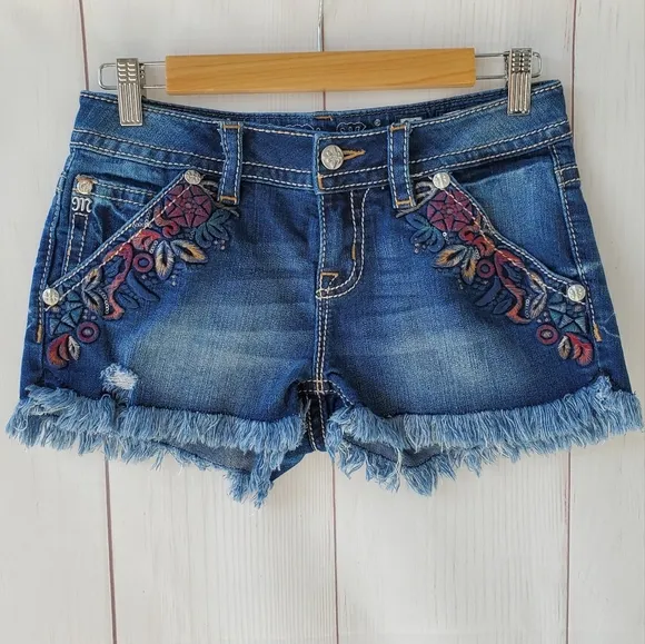 Miss Me denim stretch shorts