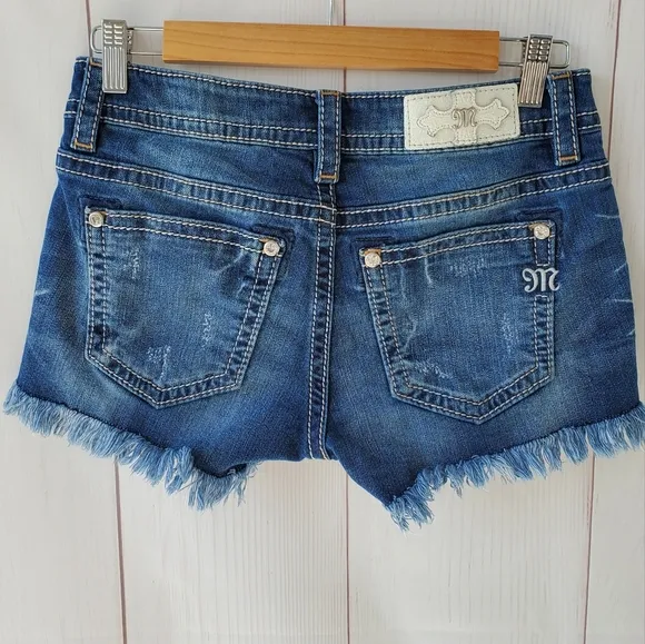 Miss Me denim stretch shorts
