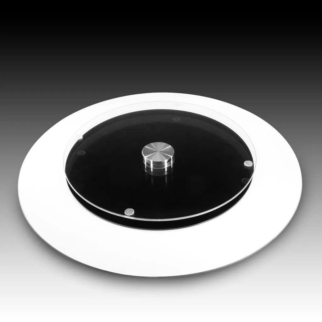 Mountain Tops <br>Glass Table Spinner 17.75"