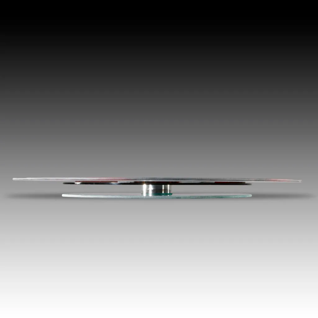 Mountain Tops <br>Glass Table Spinner 17.75"
