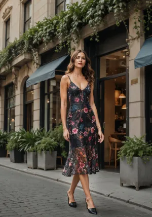 Natalia Lace Midi Dress