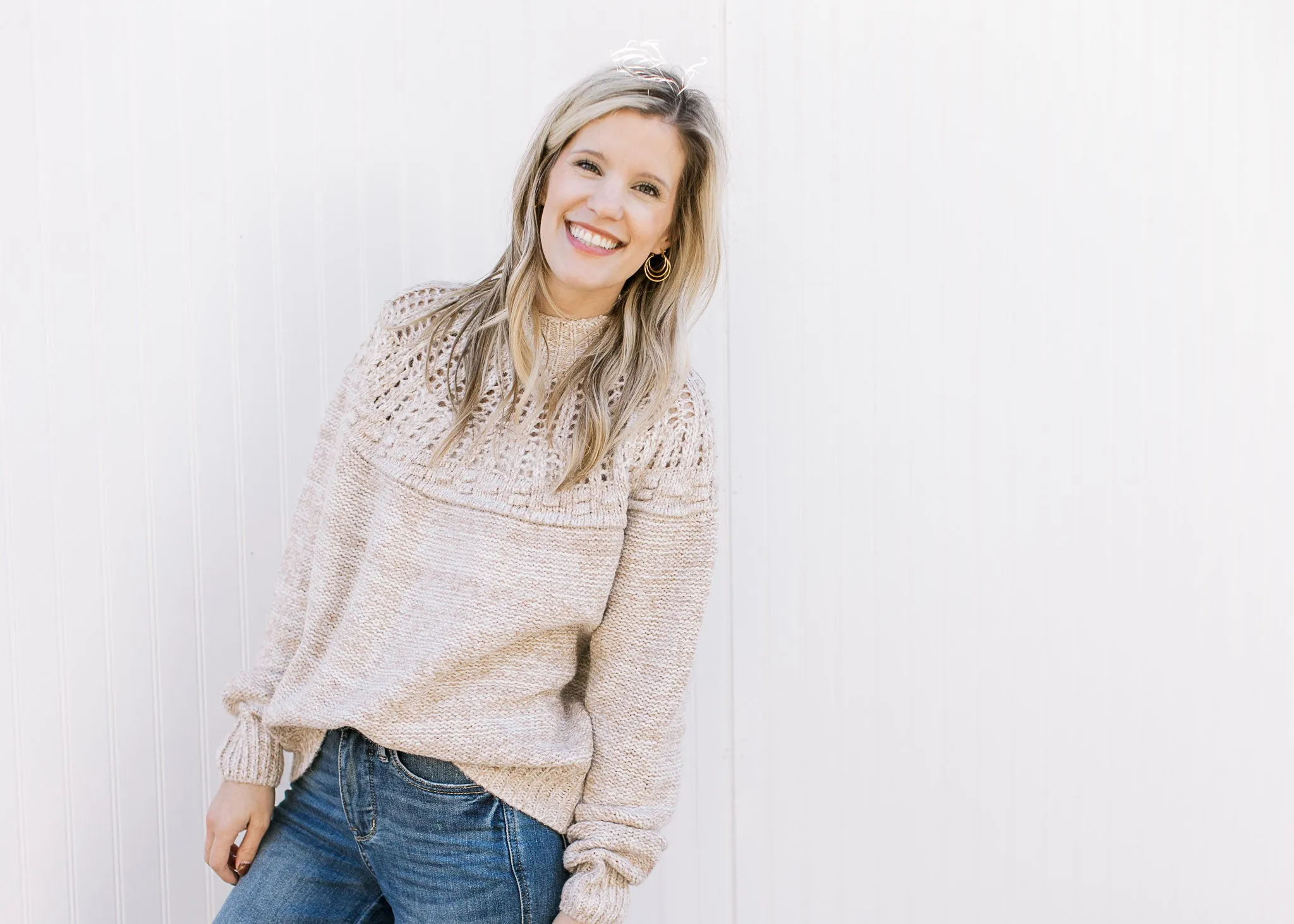 Natural Knit Sweater B