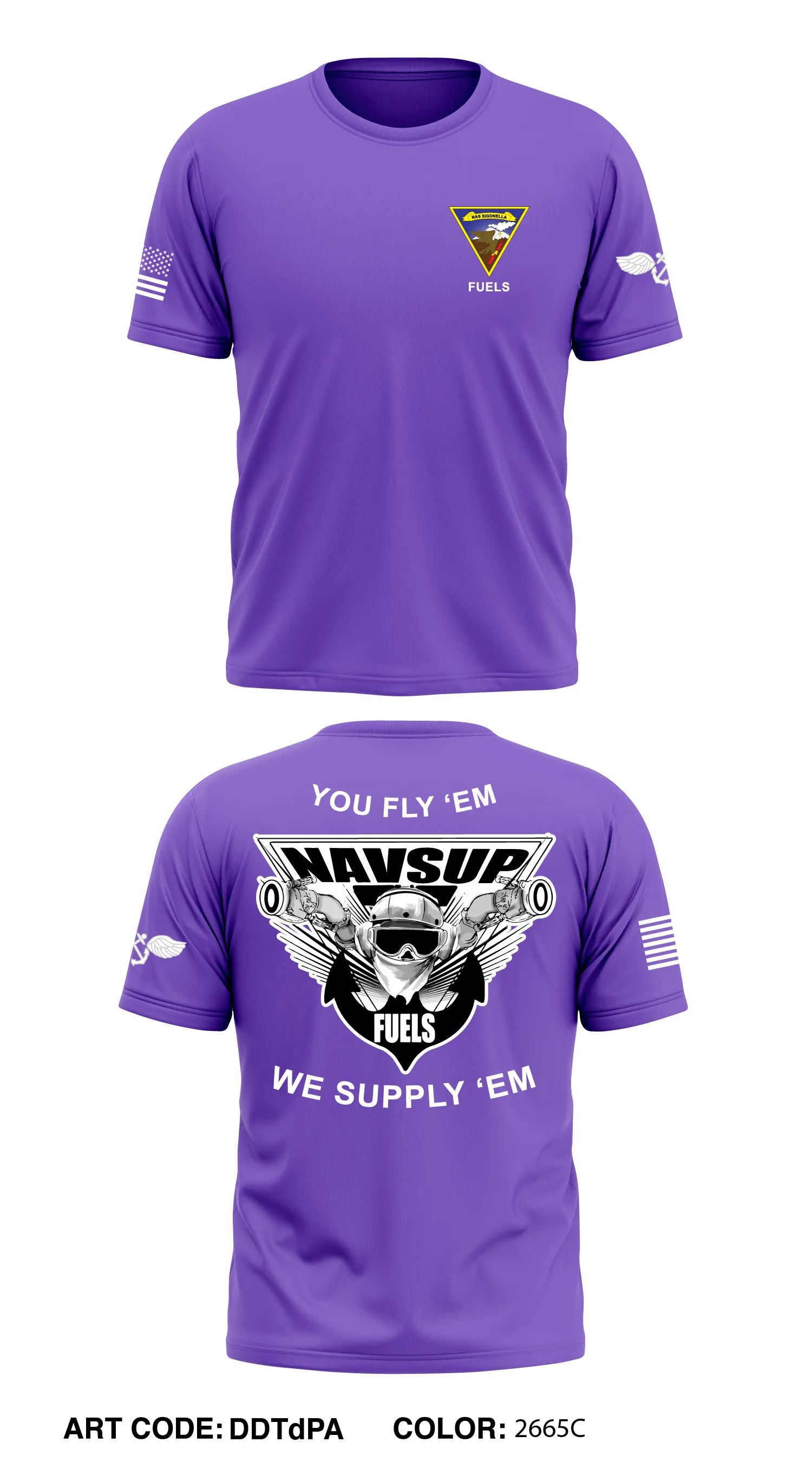 NAVSUP FUELS Store 1 Core Men's SS Performance Tee - DDTdPA