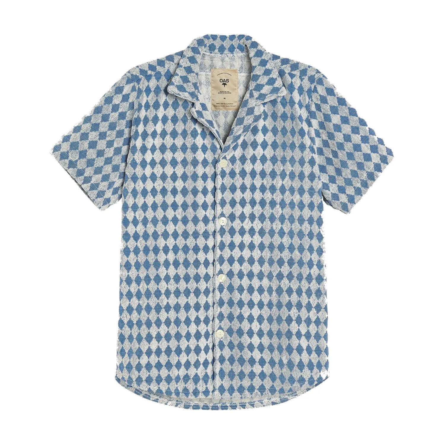 Navy Diamond Terry Shirt