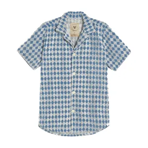 Navy Diamond Terry Shirt