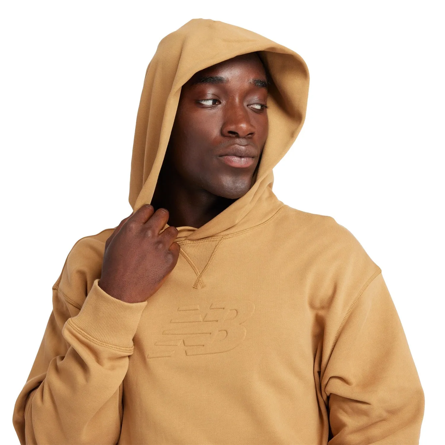 New Balance Men Athletics Terry Graphic Hoodie Great Plains MT43508-GIN