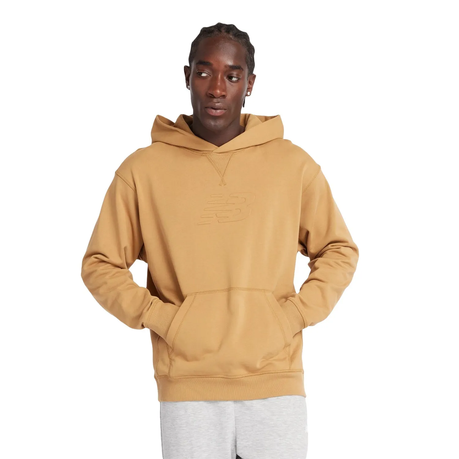 New Balance Men Athletics Terry Graphic Hoodie Great Plains MT43508-GIN