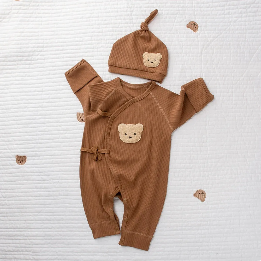 Newborn Name Embroidered baby romper