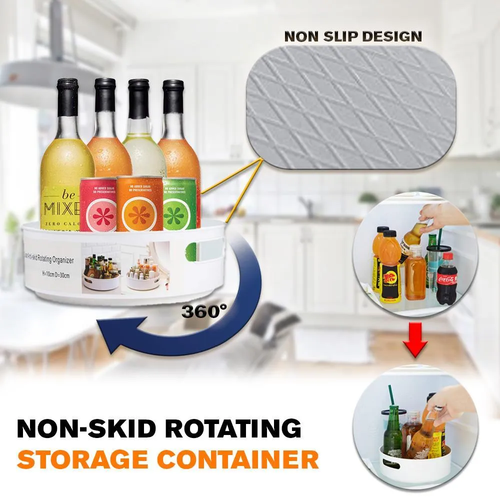 Non-Skid Rotating Storage Container