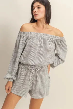 Off the shoulder short set