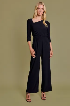 One Shoulder Black Jumpsuit