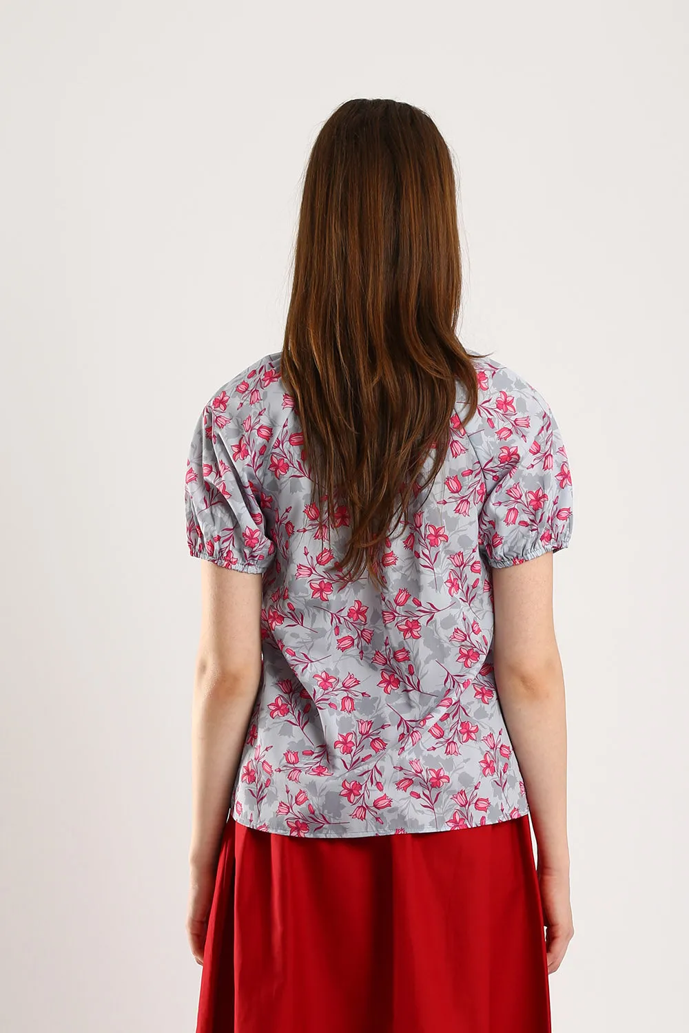 Orelia Top in Blossom Cool Grey