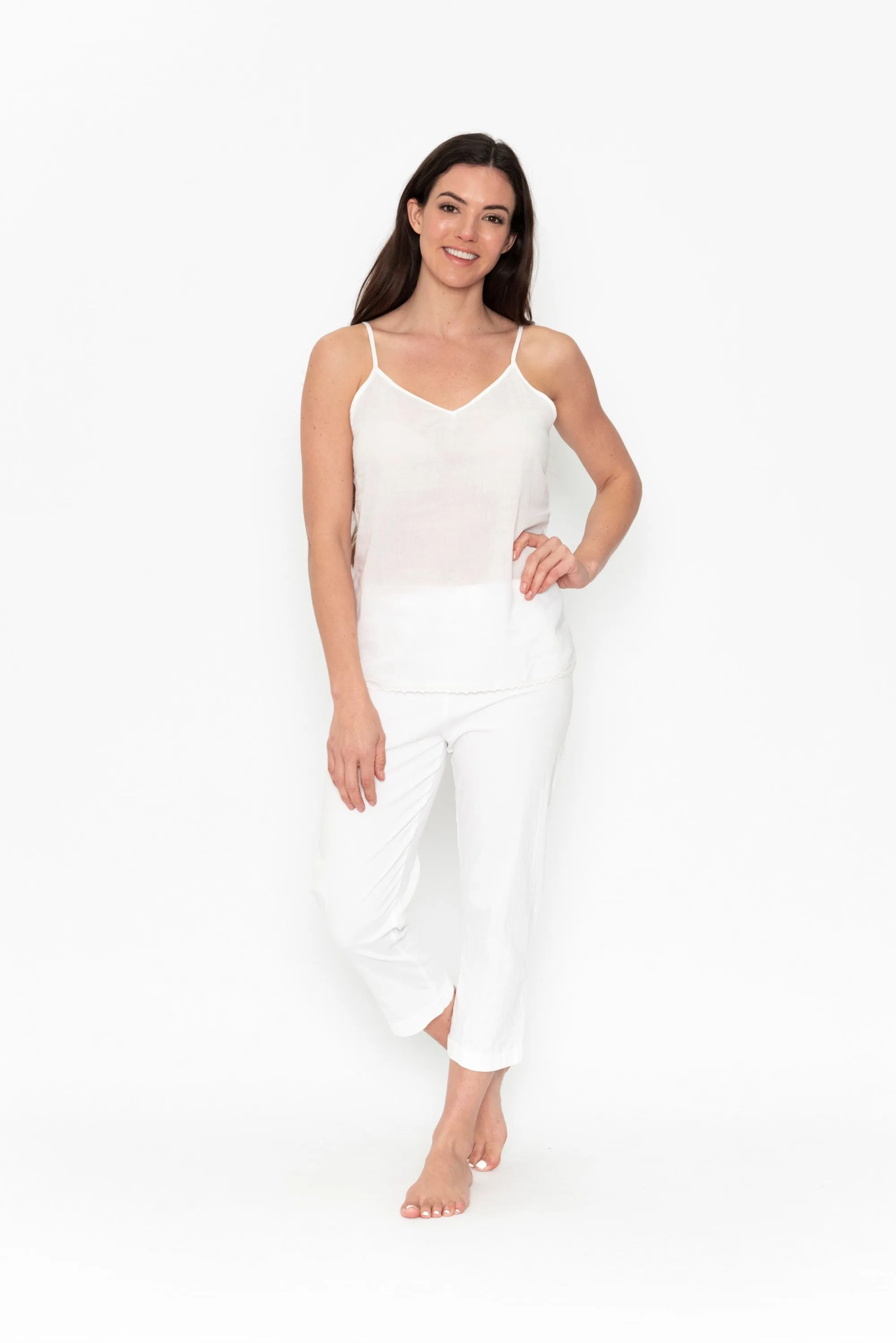 Orientique Pure Cotton Camisole Top - 3 Colours