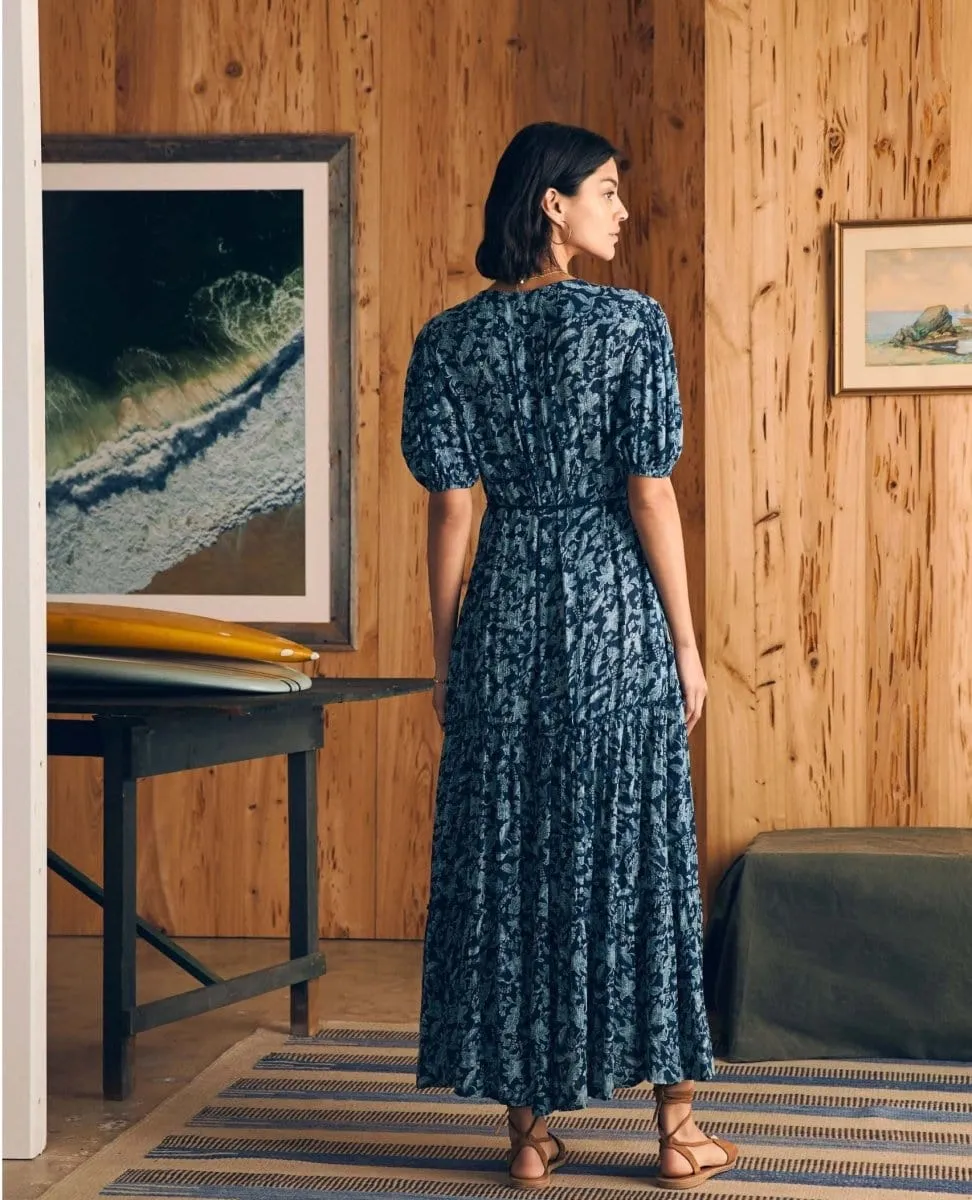 Orinda Maxi Dress Blue Esna Floral