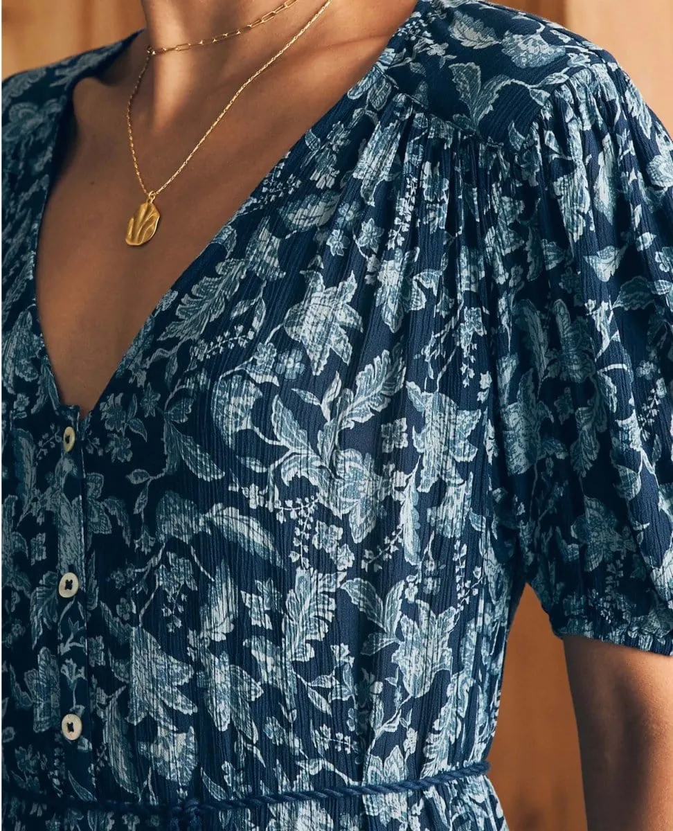 Orinda Maxi Dress Blue Esna Floral