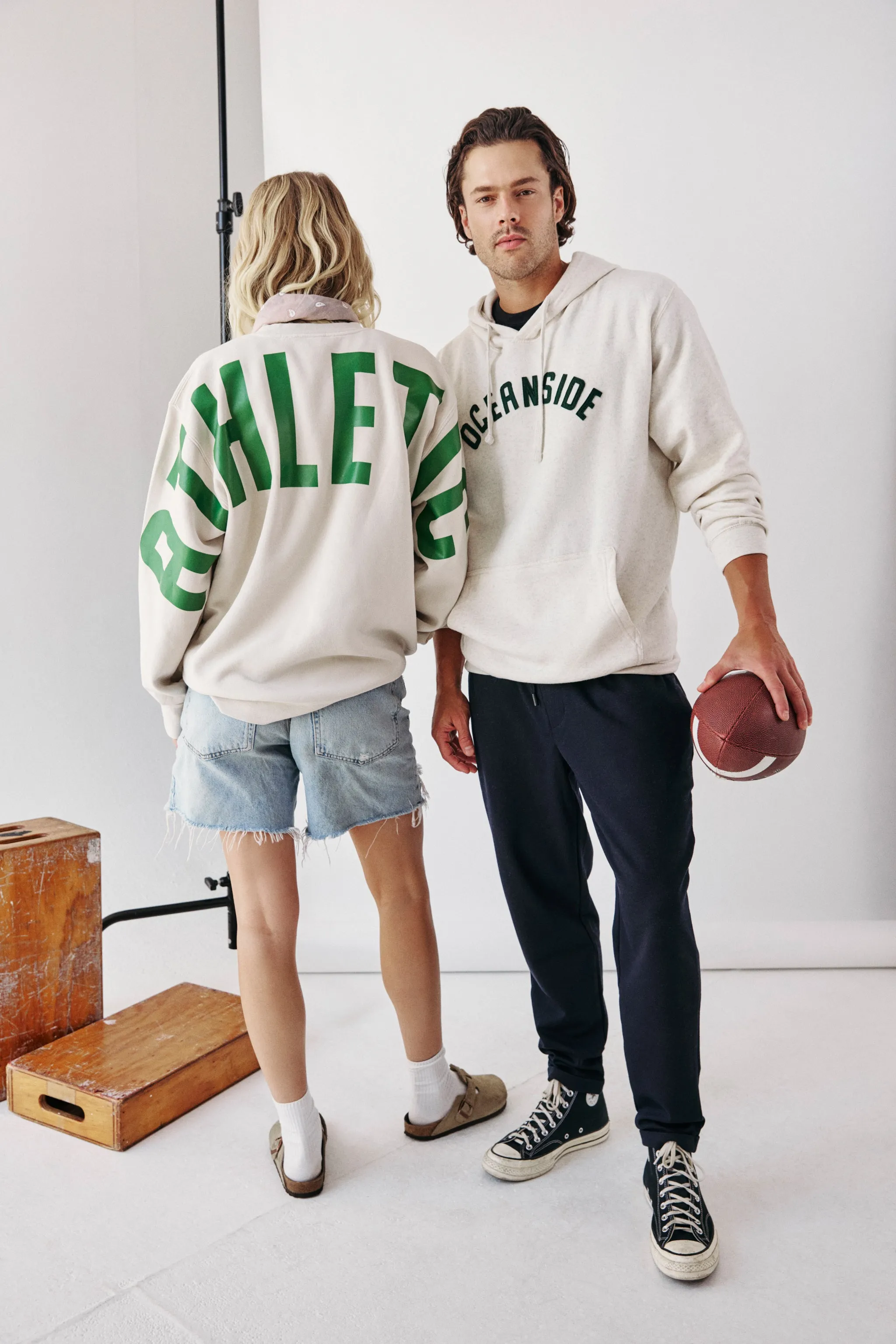 Oversize Back Screen Print Sweatshirt