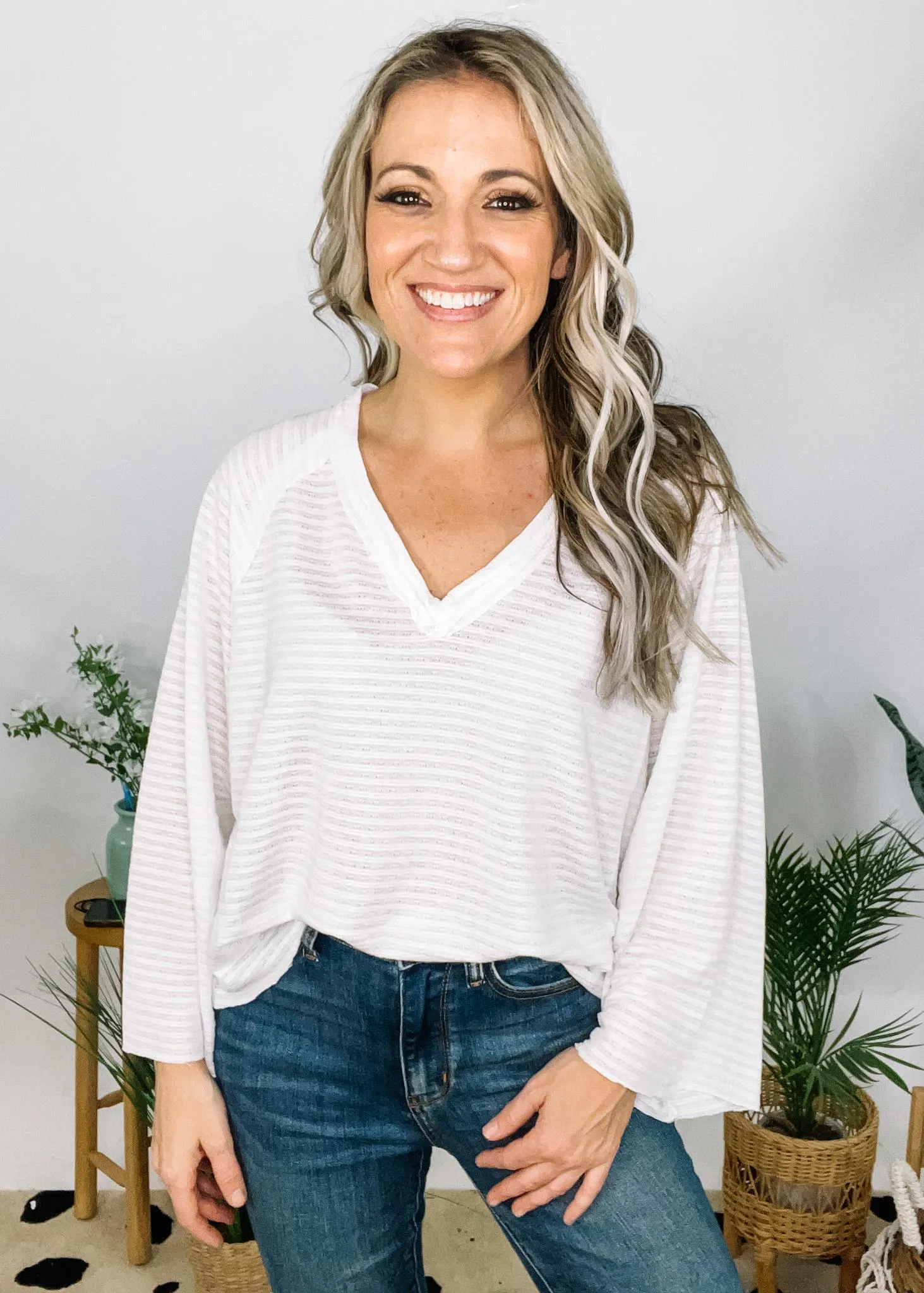 Oversized Top with Outseam Detail