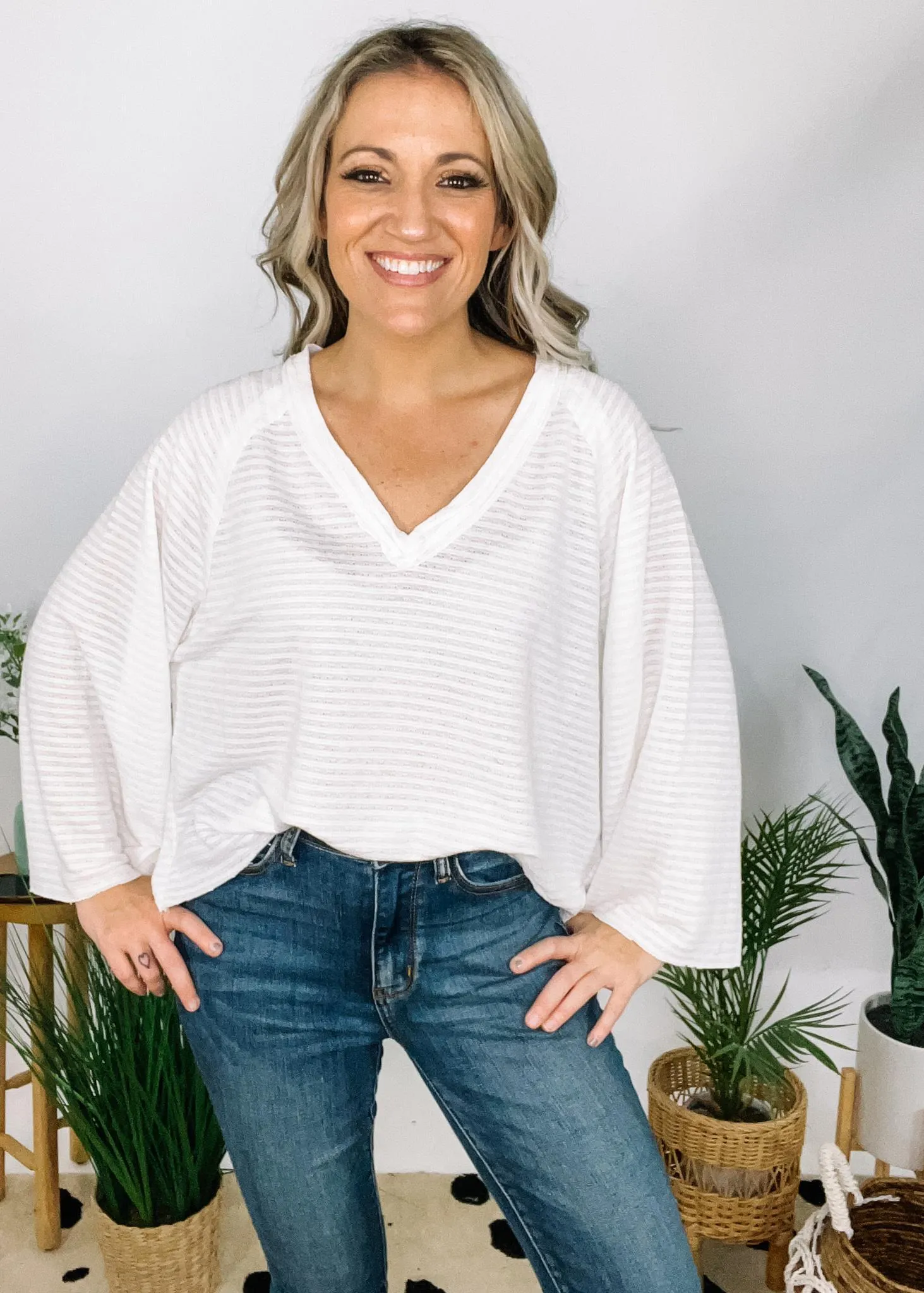 Oversized Top with Outseam Detail
