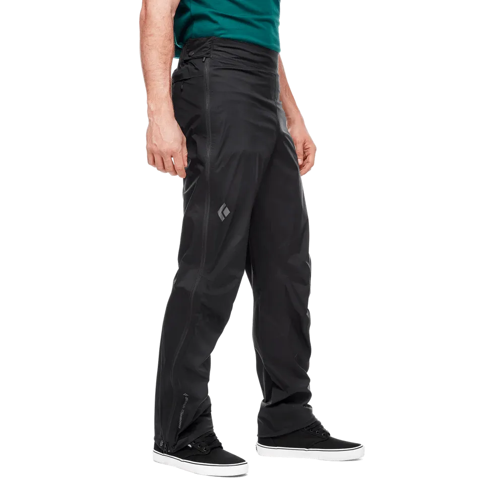 Pantalons Imper-Respirants Black Diamond Stormline Stretch Full Zip Hommes