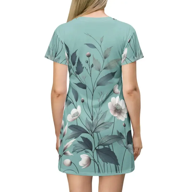 Pastel Paradise Print Shirt Dress Inspires Comfort