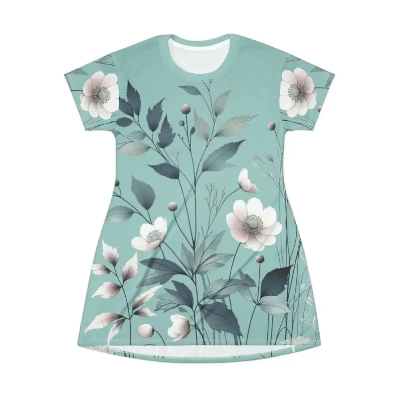 Pastel Paradise Print Shirt Dress Inspires Comfort