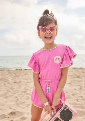 Pink Gem Emoji Romper