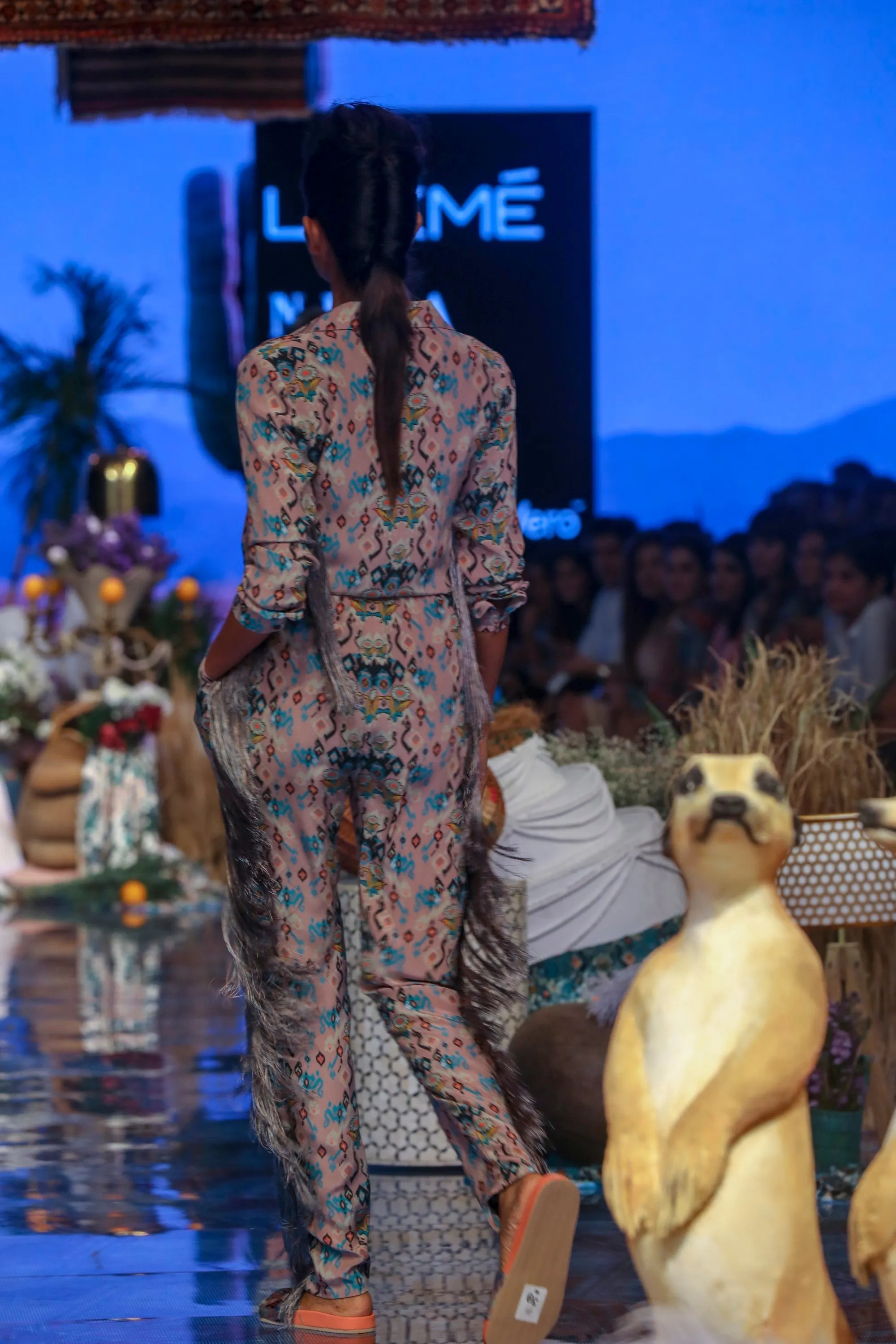 Pink Printed Jumpsuit