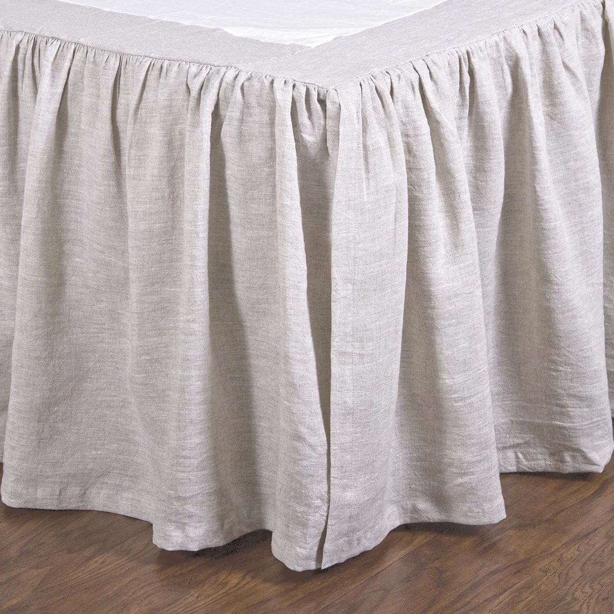 Pom Pom at Home Gathered Flax Linen Bedskirt ~ Available in Twin, Queen and King Sizes