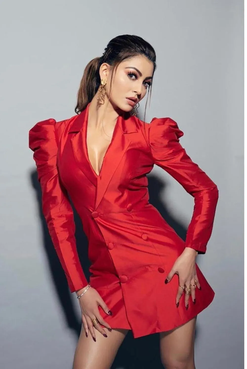 Red Heaven Blazer Dress